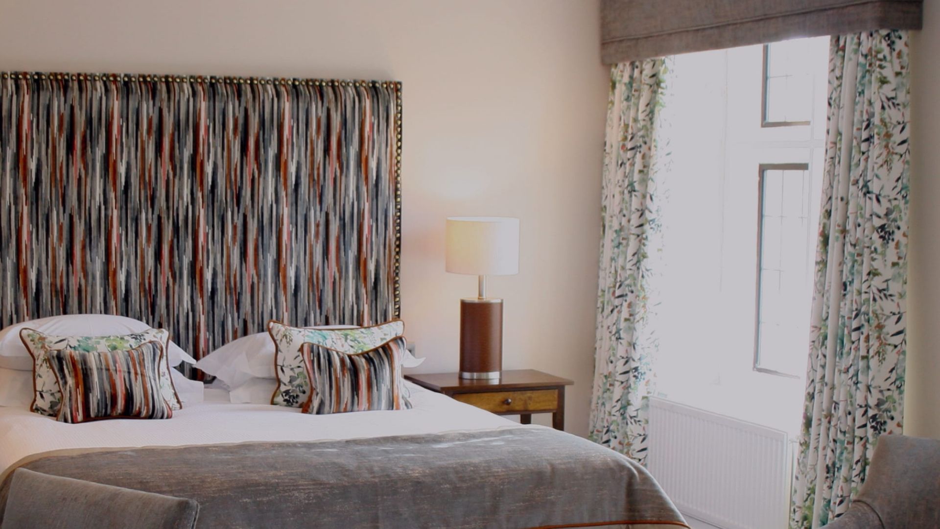 Mews Rooms at Bovey Castle Hotel bed and window area 